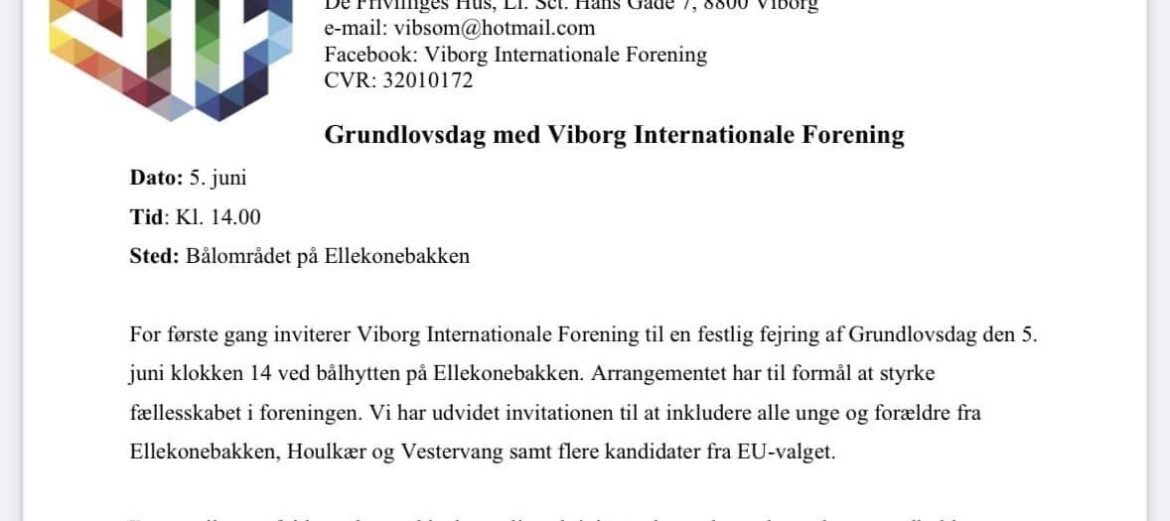 Grundlovsdag med Viborg Internationale Forening