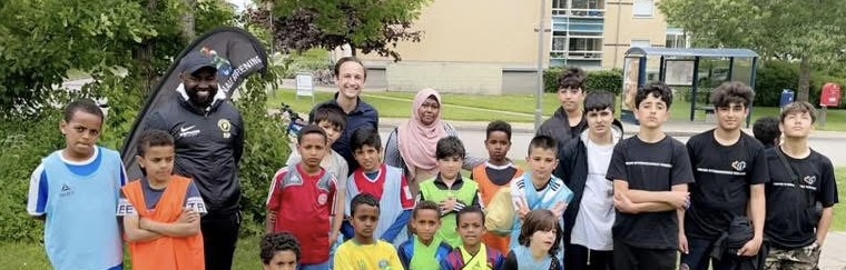 12 juni 2021 blev dette billede taget med Mads Penny og Razak Pimpong til vores sommeraktivitet i Ellekonebakken.